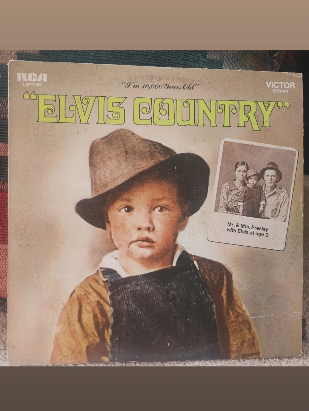 Original Elvis Country LP Vinyl LSP-4460 W Bonus Photo ZPRS-1825/1826 Orange